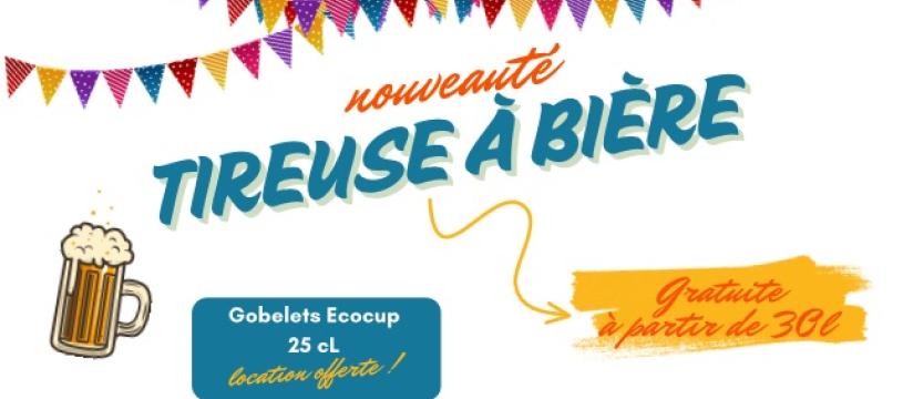 NOUVEAUTÉ 2025 : Location de tireuse à bières